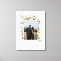 Family photo arch watercolor botanical elegant can