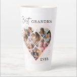 Family Photo Best Grandma Ever Heart Shape 8 Photo Latte Mug<br><div class="desc">❤ BEST GRANDMA GIFTS - A simple, gift for grandma, ❤ GREAT GIFTS FOR ANY OCCASION - They can be great for Mothers Day gifts for grandma, make stellar 50th 55th 60th 70th 80th birthday gifts for grandma, Christmas gifts for grandma, grandma retirement gifts, grandmother anniversary gifts, "Just because, "...</div>