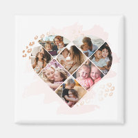 Family Photo Best Grandma Ever Heart Shape 8 Photo