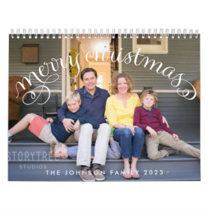 Family Photo Calendar 2023 Merry Christmas