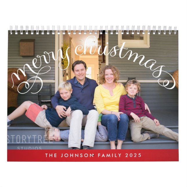 Family Photo Calendar 2025 Merry Christmas (Cover)