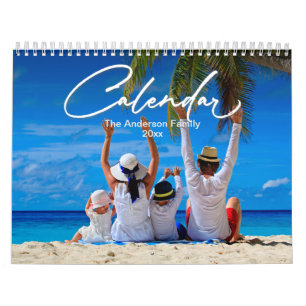 Family Photo Calendar, Editable Custom Calendar
