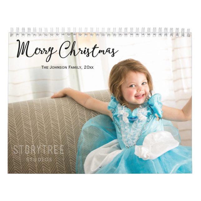 Family Photo Calendar With Christmas Greetings (Cover)