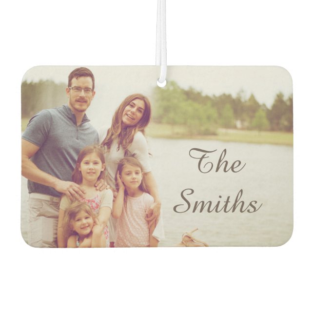 Family Photo Car Air Freshener (Front)