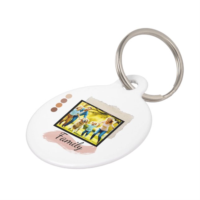 Family Photo: Cherish Every Moment Pet Tag (Side)