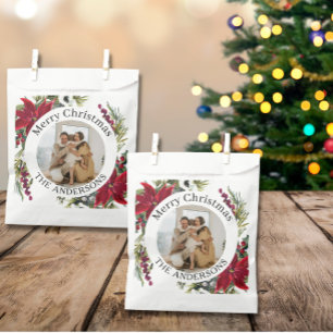 Family Photo Christmas  Favour Bags