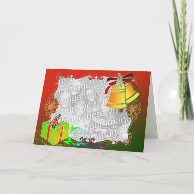 Family Photo Christmas Greeting Card (Front)