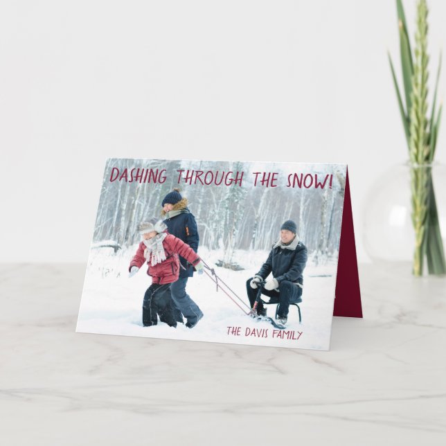 Family Photo, Christmas, Holiday Card (Front)