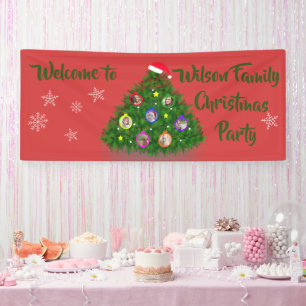 Family Photo Christmas Tree  Banner