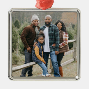 Family Photo Christmas Tree Farm Metal Tree Decoration