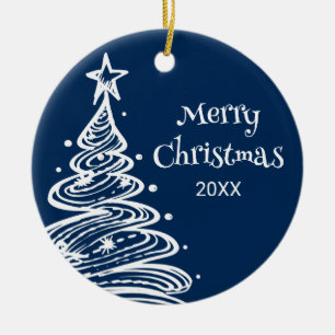 Family Photo Christmas Tree Gift Ceramic Tree Decoration