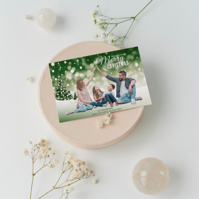 Family Photo Christmas Unique  Holiday Card (Creator Uploaded)