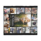 Family Photo Collage 15 Pictures + Name Black Easy