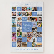 Family Photo Collage | 34 Photo Custom Color