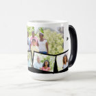 Family Photo Collage - 5 Photos and Custom Text