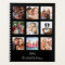 Family photo collage black monogram 2026