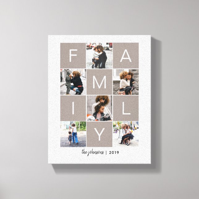 Family photo collage canvas (Front)