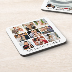 Family Photo Collage Coaster