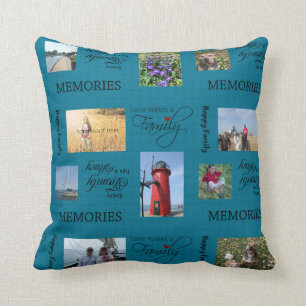 Family Photo Collage Cushion