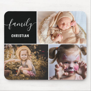 Family Photo Collage Custom Mouse Pad