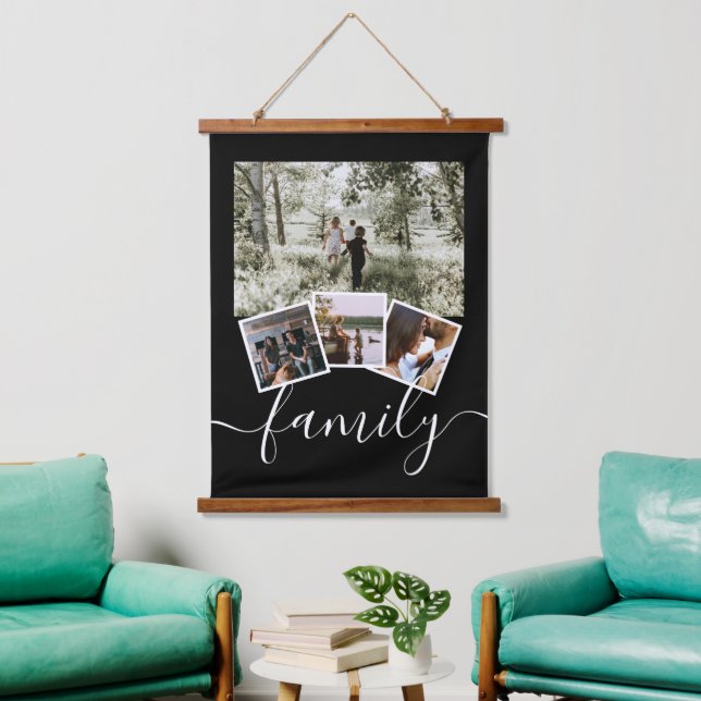 Family Photo Collage Custom Personalised Hanging Tapestry (Living Room)