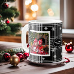 Family photo collage family Christmas Coffee Mug<br><div class="desc">Custom photo collage and monogram mug
You can add your own most beautiful photos and change add your own name and create a very personal and unique mug.
Beautiful gift for family,  friends,  grandparents !</div>