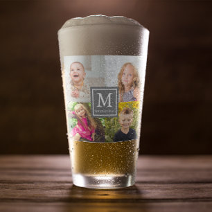 Family Photo Collage Glass