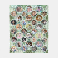 Family Photo Collage Green Quilt Look 35 Pics Easy