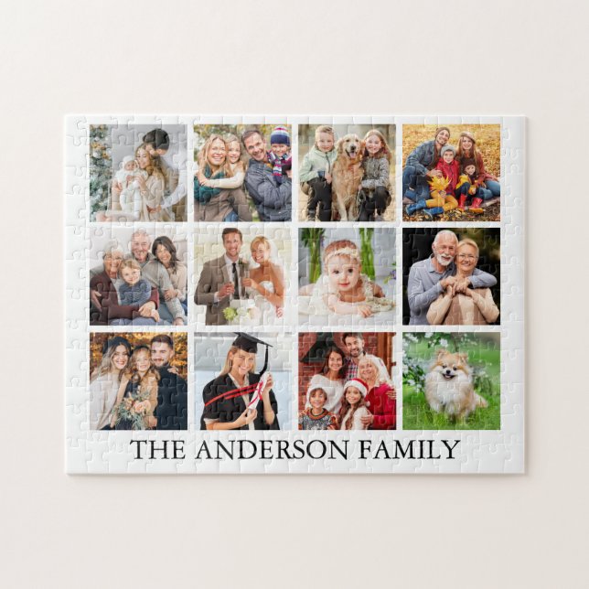 Family Photo Collage Jigsaw Puzzle (Horizontal)