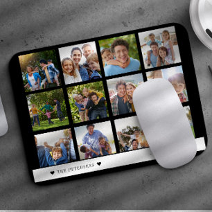 Family photo collage keepsake mouse mat