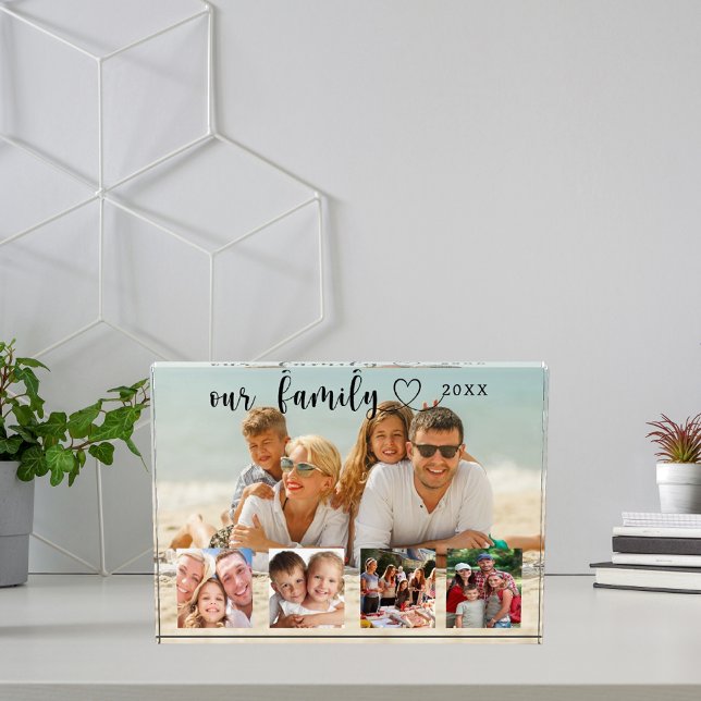 Family photo collage love heart script (Creator Uploaded)