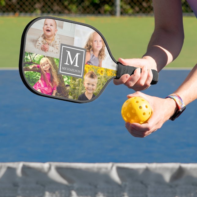 Family Photo Collage Pickleball Paddle (Insitu)