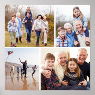 Family Photo Collage Poster