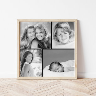 Family Photo Collage Poster