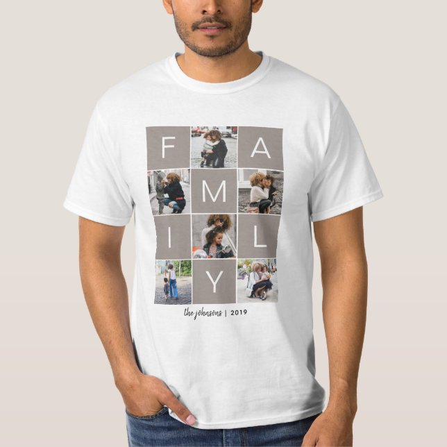 Family photo collage shirt (Front)