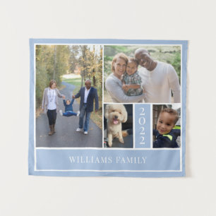 Family Photo Collage Tapestry