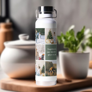 Family Photo Collage Together Is Our Favourite Water Bottle