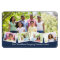 Family Photo Collage w Zigzag Photo Strip Blue