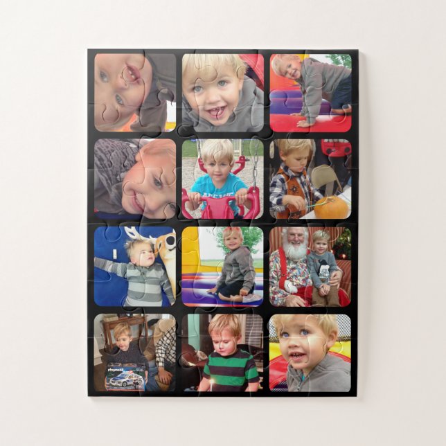 Family Photo Collage Your Photos Here Jigsaw Puzzle (Vertical)