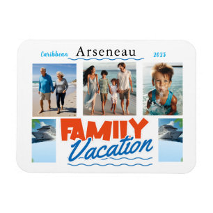 Family Photo Cruise Cabin Door Personalize Magnet