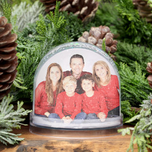 FAMILY PHOTO CUSTOM SNOW GLOBE