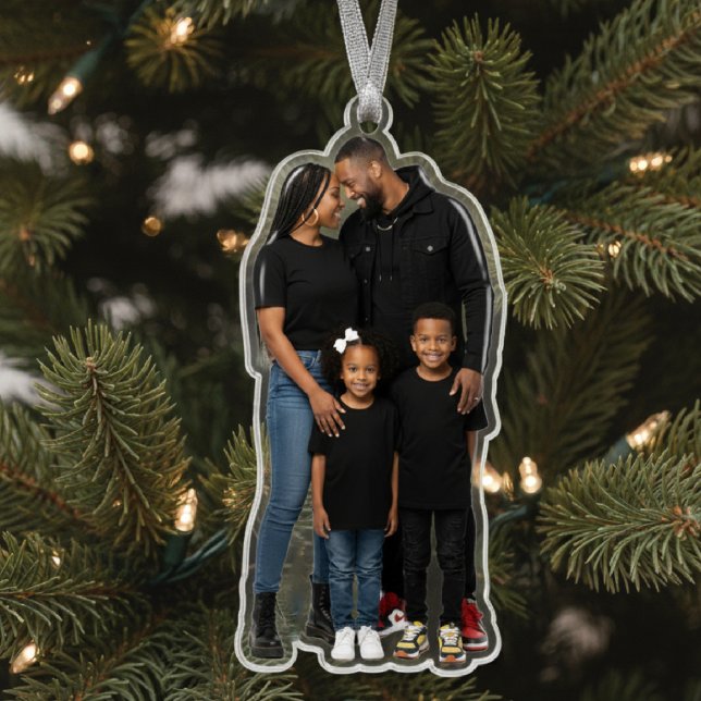 Family Photo Cut Out  Christmas Tree Ornament (Family Photo Cut Out Christmas Tree Ornament
)