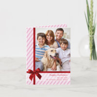 FAMILY PHOTO cute wrapped up red ribbon bow pink