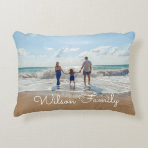 Family Photo Decorative Cushion