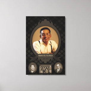 family photo easel  memorial canvas print