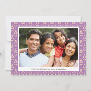 Family Photo Editable Colour Happy Diwali Card
