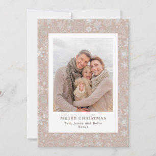 Family Photo Editable Colour Traditional Christmas