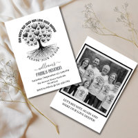 Family Photo Family Reunion Family Tree Invitation
