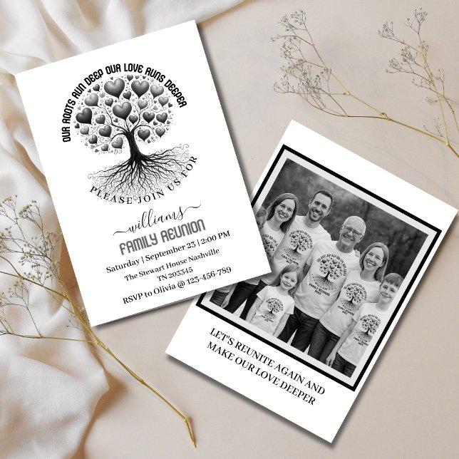 Family Photo Family Reunion Family Tree Invitation (Creator Uploaded)