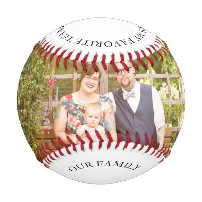 Family Photo Father and Baby Baseball (Front)